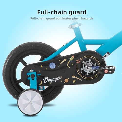 Miniatura 4 de KEANO Voyager 10 12 Inch Kids Bike for Boys and Girls Ages 1-4 Years, Toddler Bike with Training Wheels & Basket, Detachable Parent Push Handle,