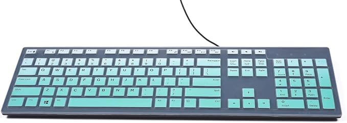 Protector De Teclado Dell KB216 KM636 Ombre Hotblue miniatura 5