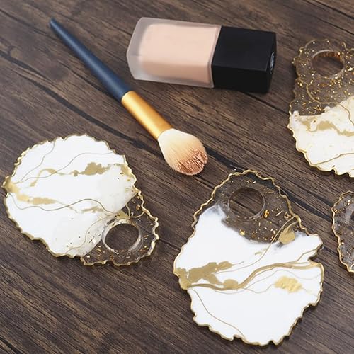 Miniatura 8 de Sewroro Molde de fundición irregular para bandeja de silicona, bandeja de maquillaje útil para fundición de resina epoxi, manualidades, decoración