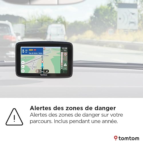 TomTom GPS Voiture GO Advanced (6 Pouces infos trafic, essai des alertes de Zones de Danger, Carte Monde, mises à Jour Via Wi-FI, Guidage sur Changement de Voie, repères visuels, Fixation réversible) - 4