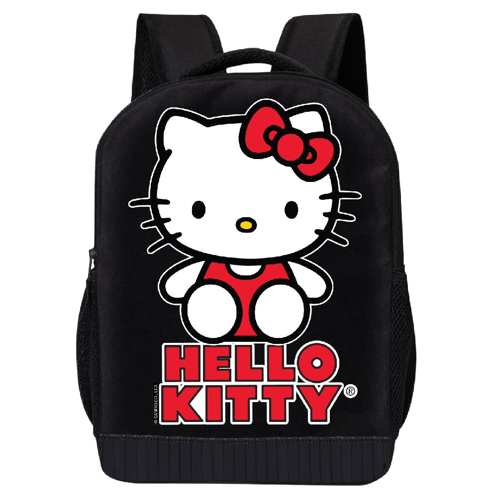 Sanrio Hello Kitty Backpack Shoulder Bag for Girls, Boys, Adults - Cute 18" Inch Hello Kitty Kids Backpack for School (Hello Kitty Iconic)
