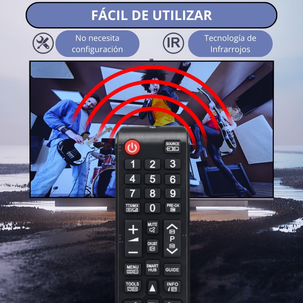 Mando Universal TV Samsung BN59-01175N - Reemplazo Mando Samsung Smart TV con identicas Funciones — view 4
