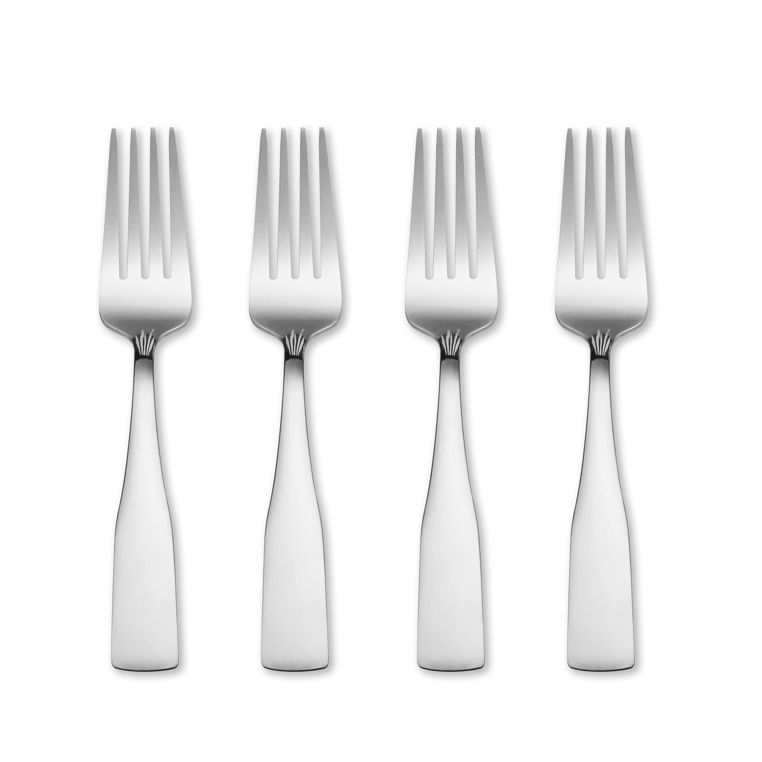 Hampton Forge Bristol Satin 4Pk Salad Forks/Color Card, 0.20 LB, Metallic
