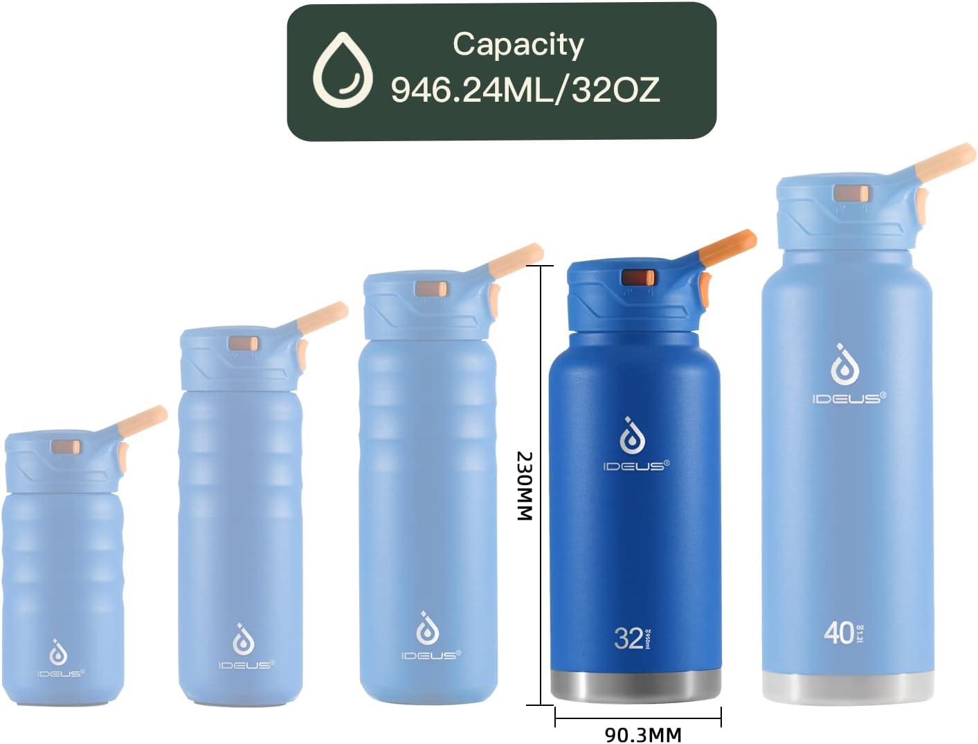 Botella de agua deportiva con tapa y pico Botella de acero inoxidable con aislamiento al vacío de doble pared (1000 ml) TUNC Sencillez | Bodega Aurrera en línea Botella de agua deportiva con tapa y pico Botella de acero inoxidable con aislamiento al vacío de doble pared (1000 ml) TUNC Sencillez | Bodega Aurrera en línea