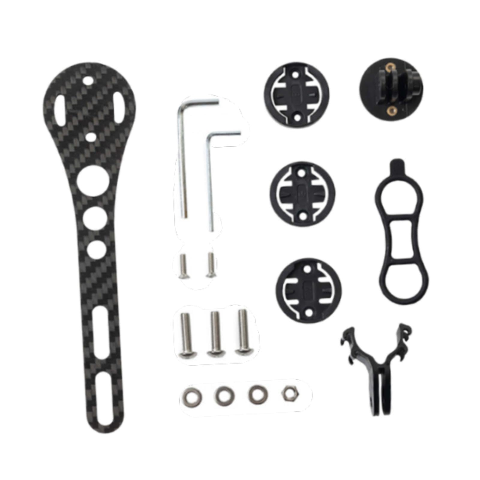 QSTDGVPW Bike Computer Mount Bike Stopwatch Holder with Screws Accessories Speed Meter Holder Bicycle Handlebar Mount Light Holder