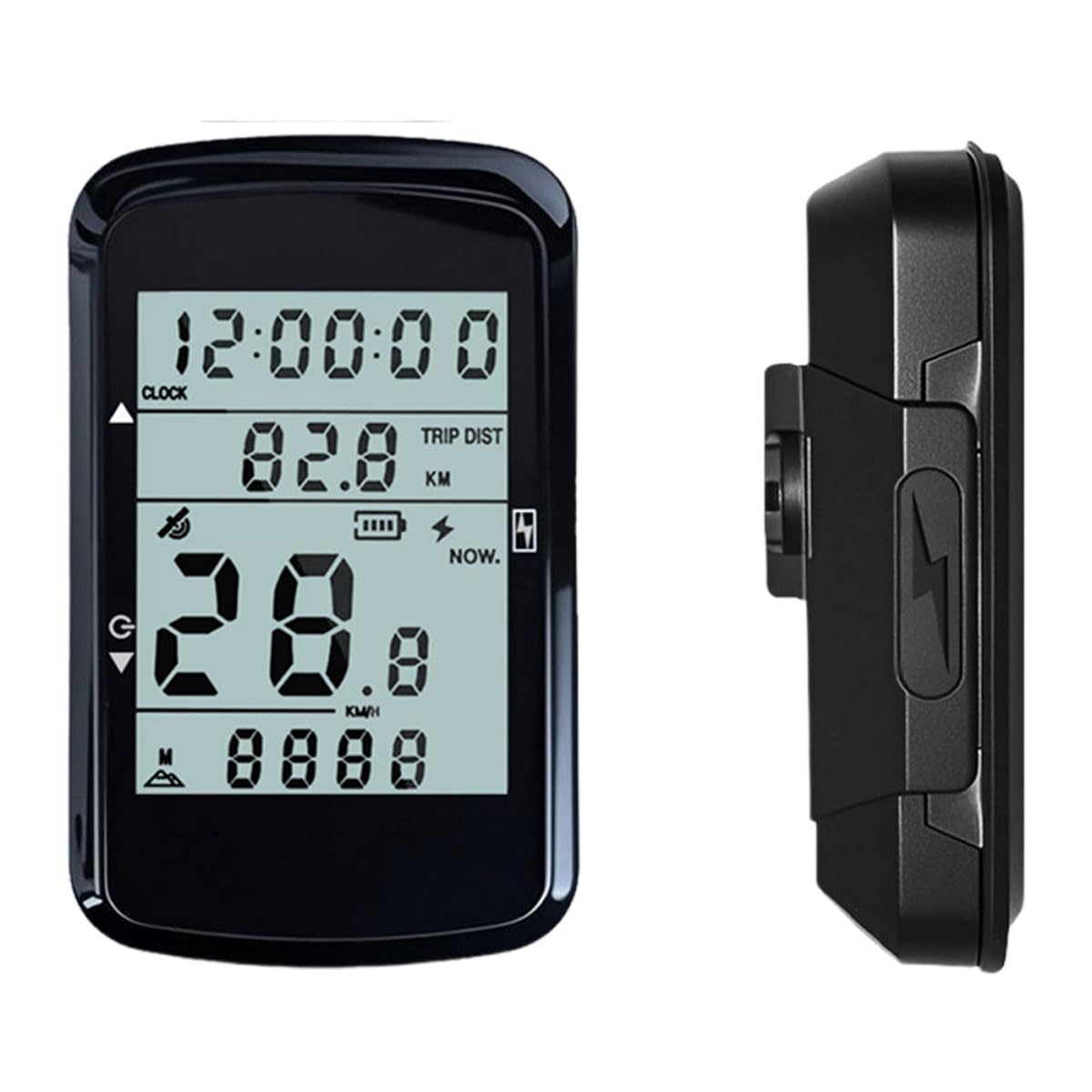 Computer per bicicletta wireless, tachimetro digitale per bicicletta, schermo LCD retroilluminato da 2,4 pollici, contachilometri per mountain bike e bici da strada