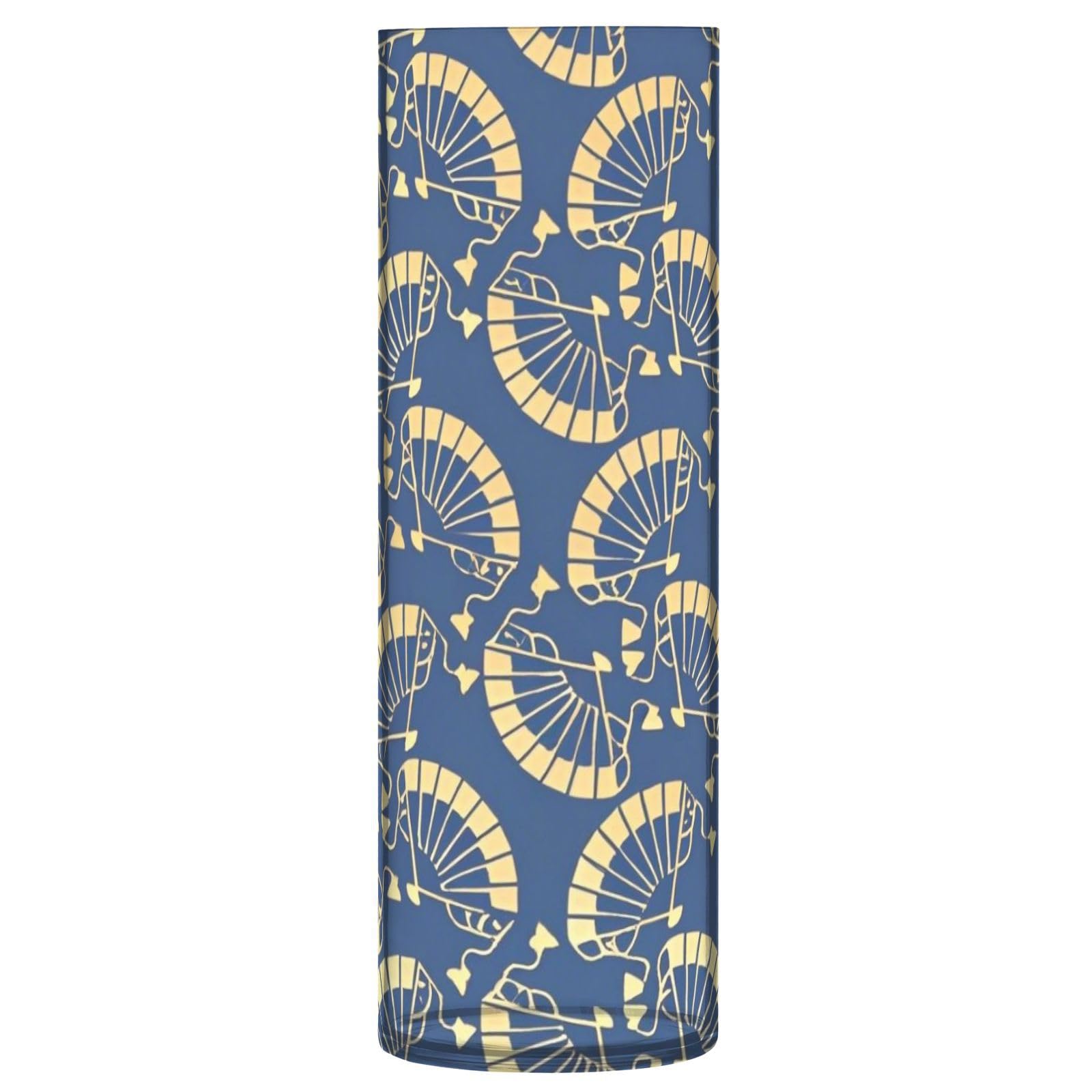 Vase plastique bleu pliable incassable pour table et salon