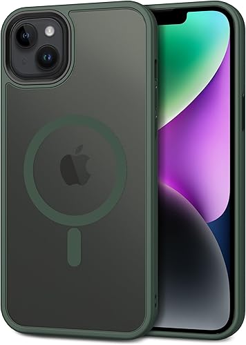 CACOE Funda magnética para iPhone 13 y iPhone 14 de 6.1 pulgadas - Compatible con MagSafe y soporte magnético para teléfono en el coche, funda