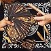 78 Tarot Cards with Guide Book, Black Tarot Deck Gift Set with Tarot Cloth, Chakra Stones and More, Tarot Cards Deck Fortune Telling Game Craft Cardboard for Beginners and Expert Readers