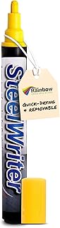 Metal Marking Paint Pen - Industrial Marker For Writing & Drawing on Steel and Metals - Washable Removable Paint Markers, Wet Erase Metal Paint, Yellow Paint Pen for Construction and Welders