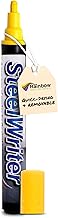 Rainbow Chalk Markers Yellow SteelWriter Marker Pen - Yellow 5mm. For Drawing onto Steel and other Metals. Wet Erase Water Repellant to Light Showers