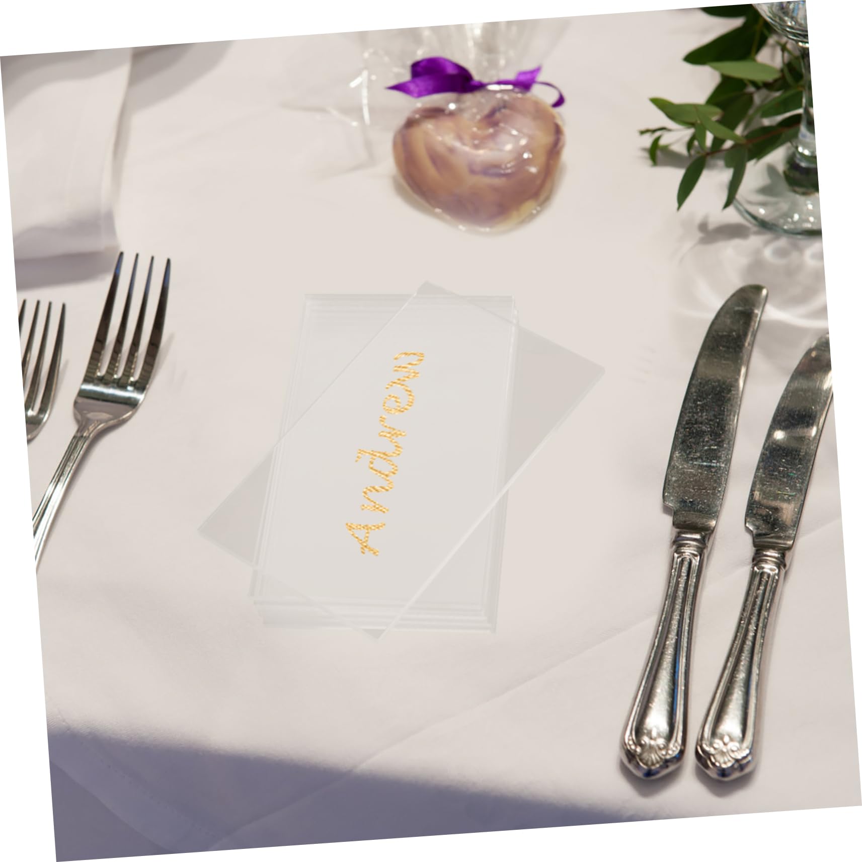 Angoily 5 Set Carte Nome Acrilico Trasparente Per Decorazione Tavolo Matrimonio Segnaposto Personalizzabili Per Feste E Ricevimenti 40 Pezzi*5