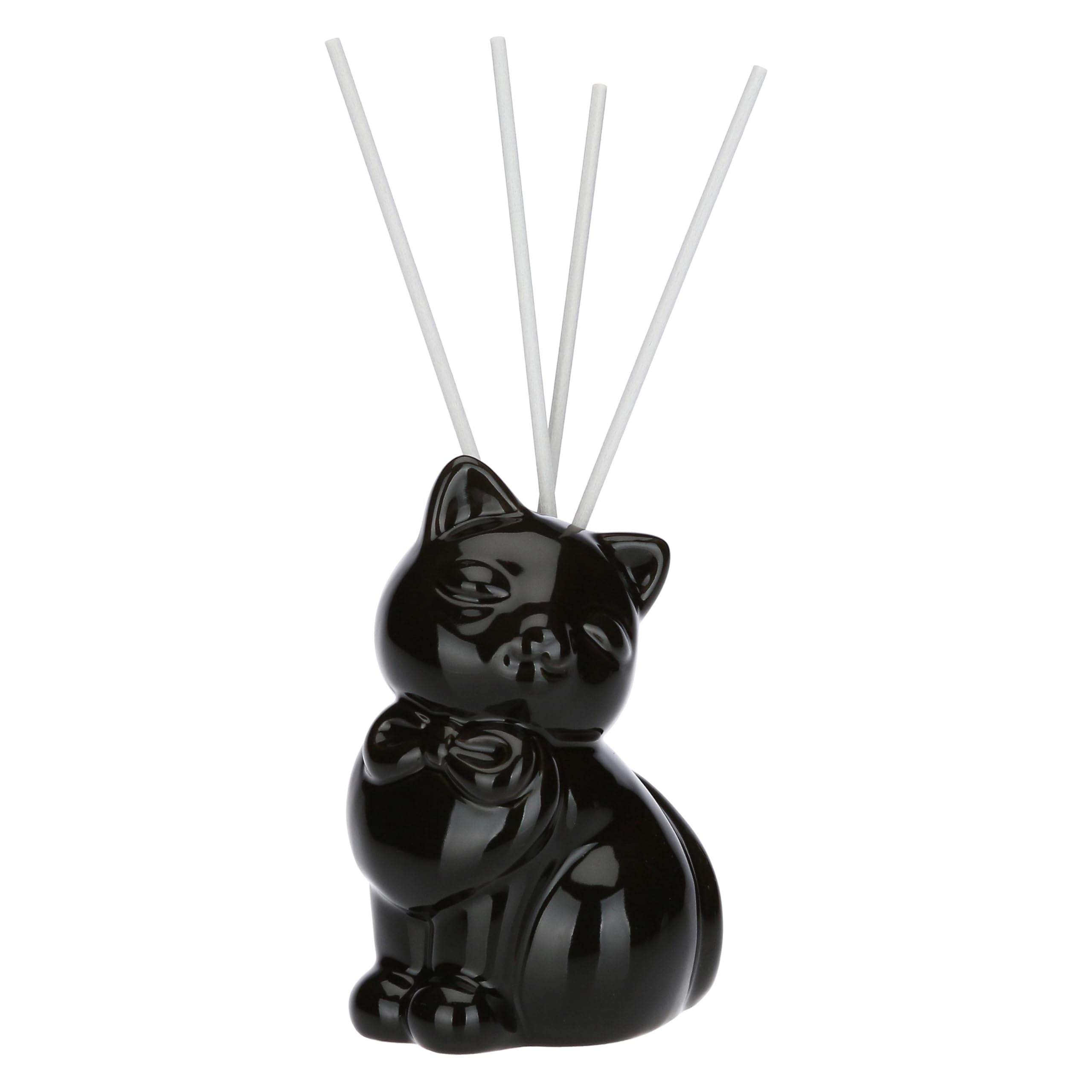 THUN Diffusore Aromatico Gatto in Ceramica, 100 ml, 16x8x24 cm