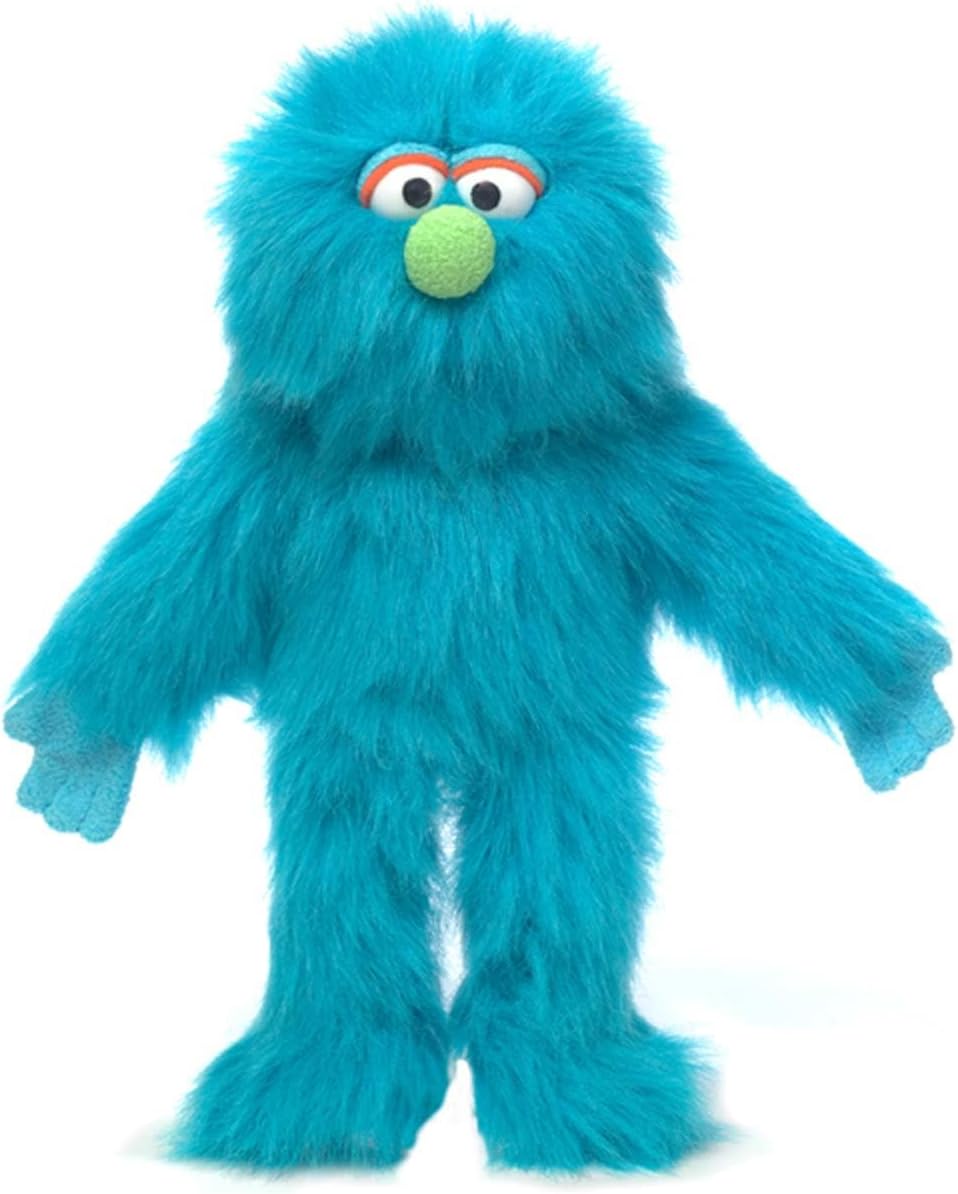 Blue Monster, Hand Puppet, by Silly Puppets, 35cm