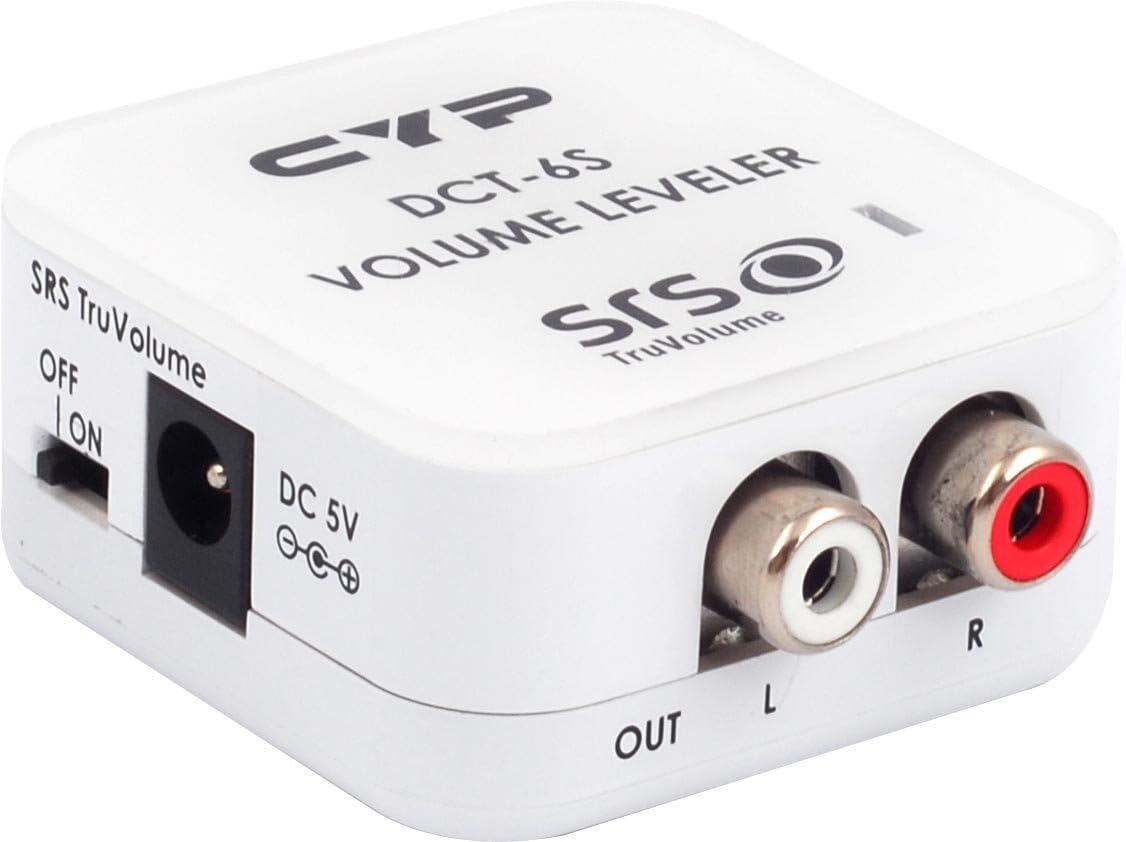 SRS Labs CYP DCT6S Television Volume Leveling Adapter Featuring SRS TruVolume, White Amazon