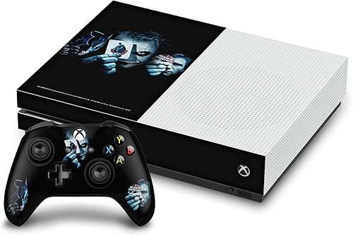 Head Case Designs Officially Licensed The Dark Knight Joker Card Key Art Vinyl Sticker Gaming Skin Decal Cover Compatible with Xbox One S Console
