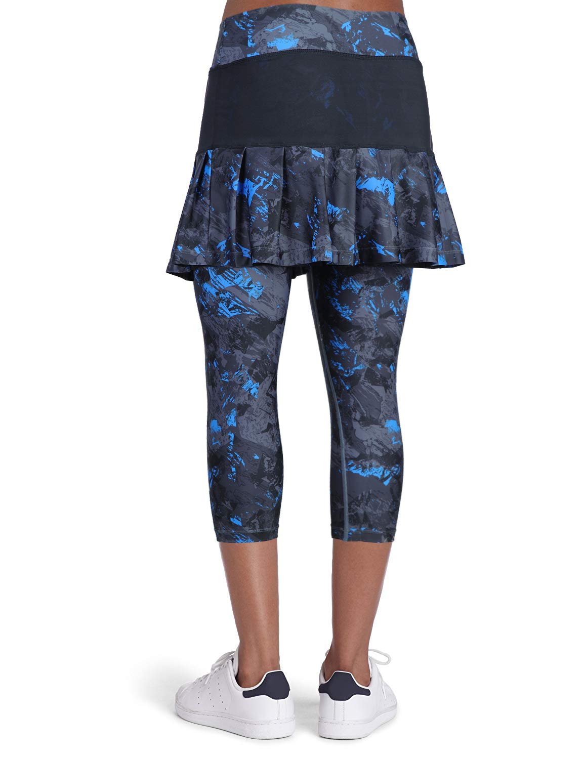 ANIVIVO Damskie legginsy tenisowe spódnice Capri spodnie sportowe