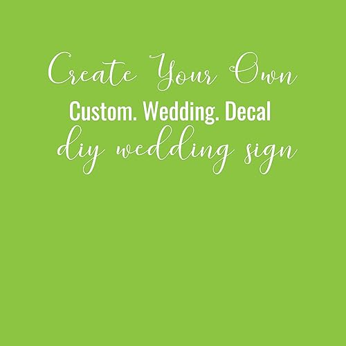 Miniatura 2 de Calcomanía de boda personalizada: crea tus propios nombres y fechas de eventos para el lugar de tu boda o recepción. Selecciona tu tamaño y color