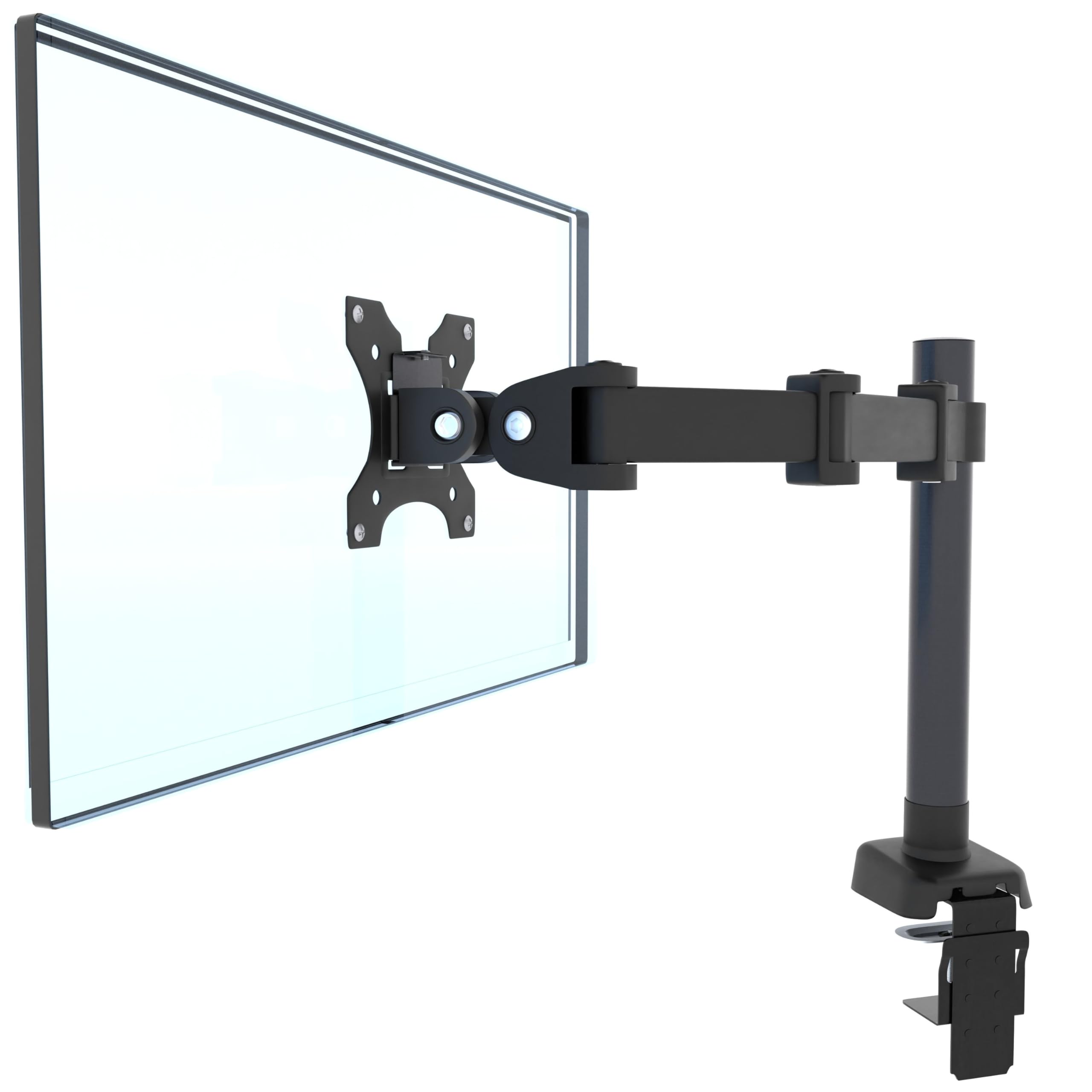 POKAR Soporte para Monitor Brazo Articulado para Pantalla Brazo de Soporte para Monitor, Ergonómico, Ajustable en Altura, Compatible con VESA