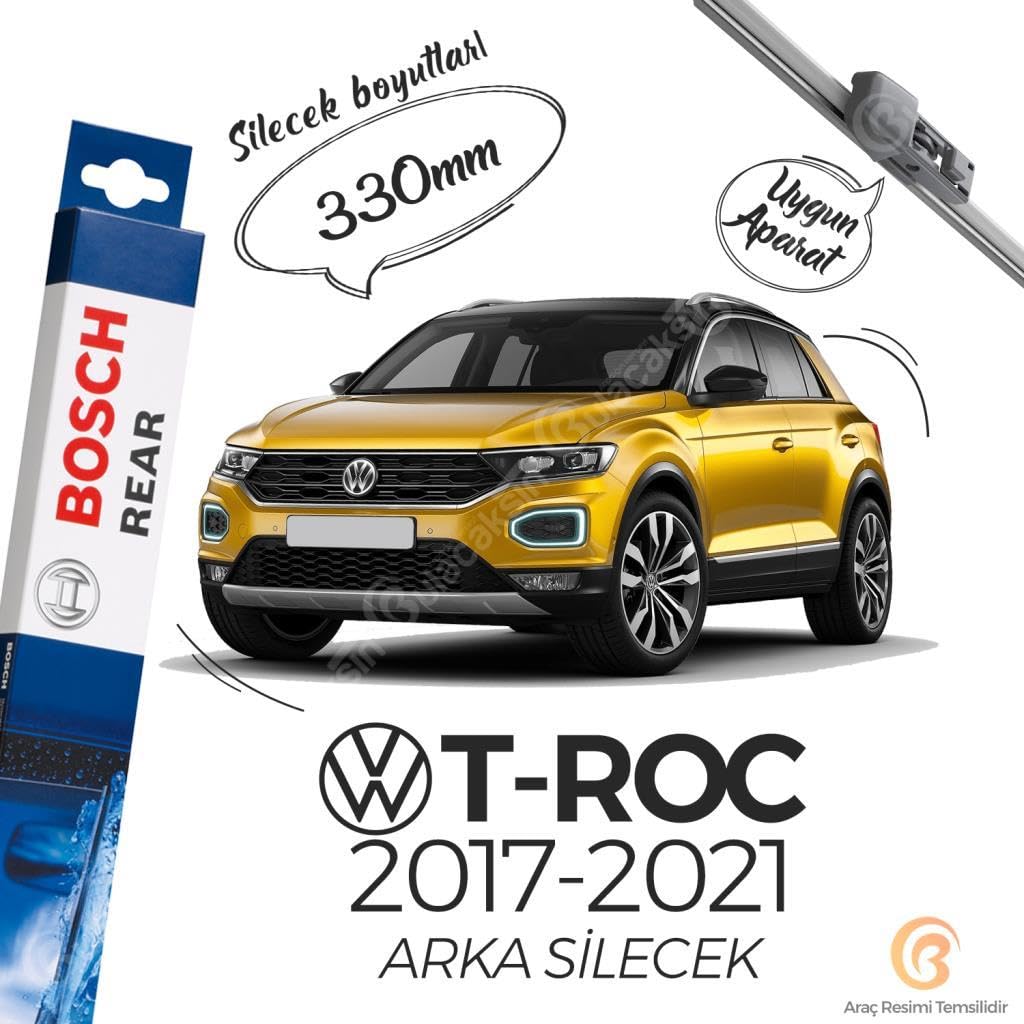 Bosch Rear Volkswagen T-Roc 2017-2021 Arka Silecek - A331H