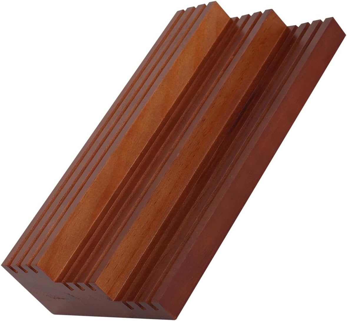 Sturdy Wood Trapezoid Coin Display Holder Multi Layer Structure Sturdy Base Perfect for Secure Storage Wooden Display Stand