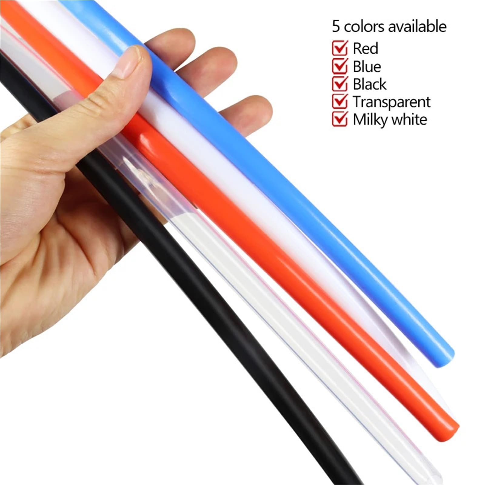 PTFE Tubo Tubo rígido extrusor negro con cabezal en J for piezas de impresora 3D | ID 1 2 2,5 3 4 5 6 7 8 10 MM(1M_10X12MM)