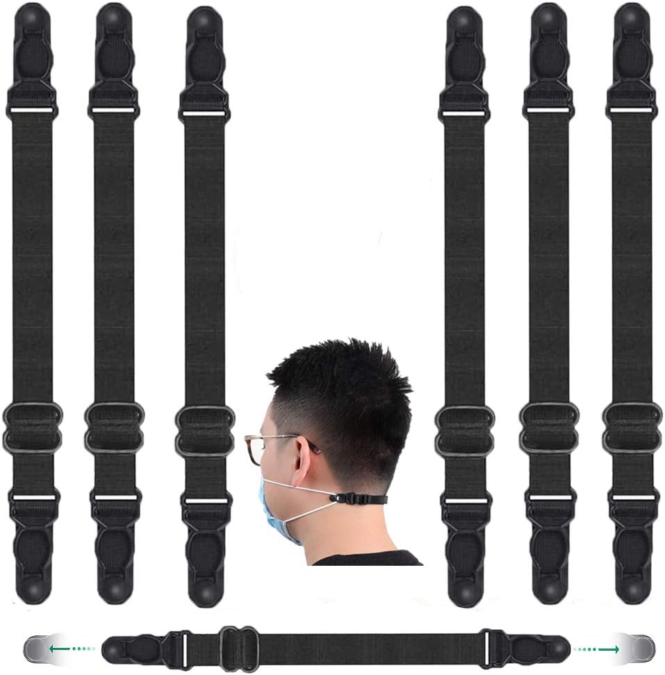 Deavon Mask Extender for Adjustable,Anti Slip Mask Ear Strap Hook Reducing Pain and Pressure for The Ear, Mask Extender Anti Tightening for Ear Prote,Available for Adults and Children (6pack)