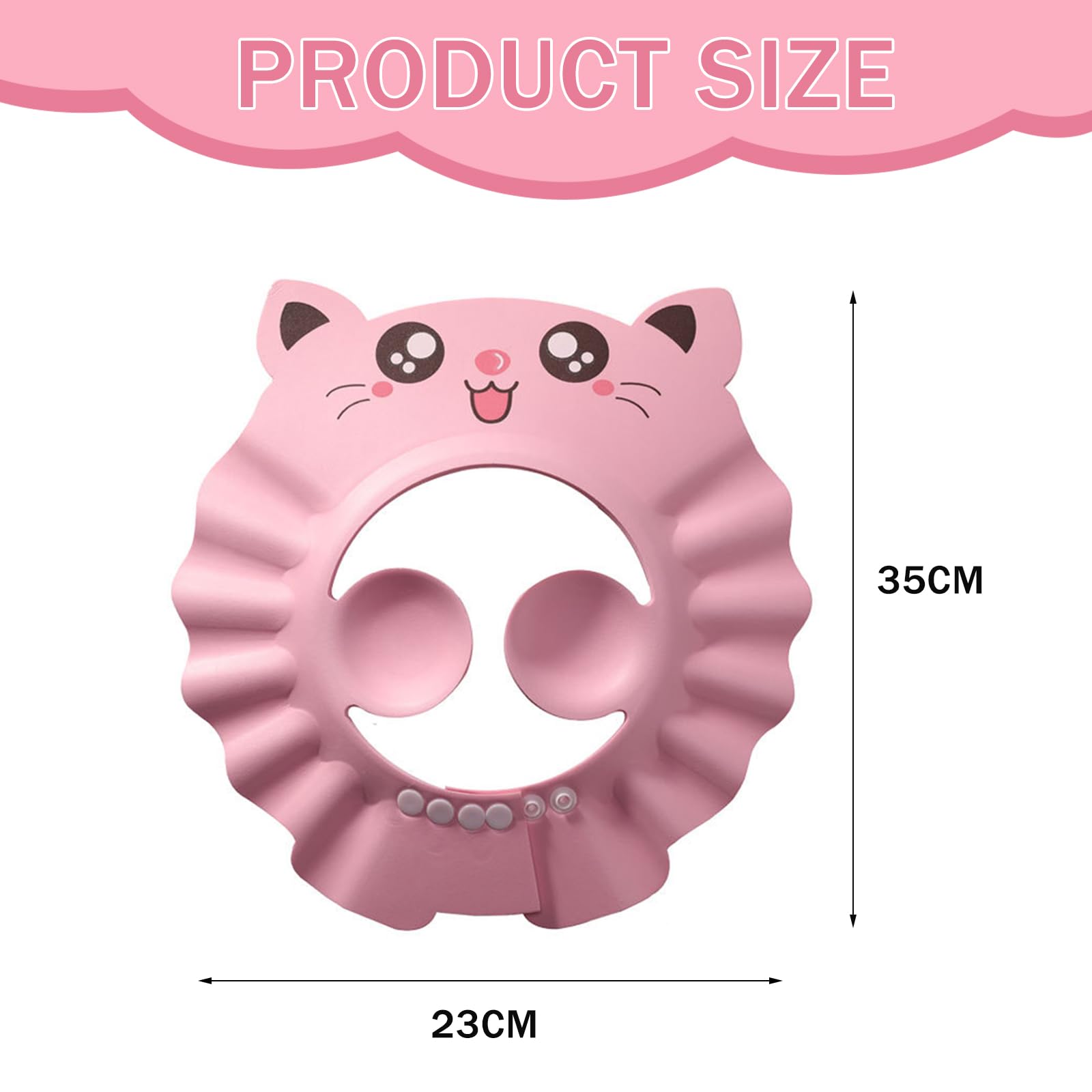 visière bain Chapeau Douche Bébé,Réglable Visière Bonnets de Bain,Casquette de bain bebe,Casquette de bain,Bonnet de douche enfant Pour Enfants Protection des Yeux et Visage de Shampooing