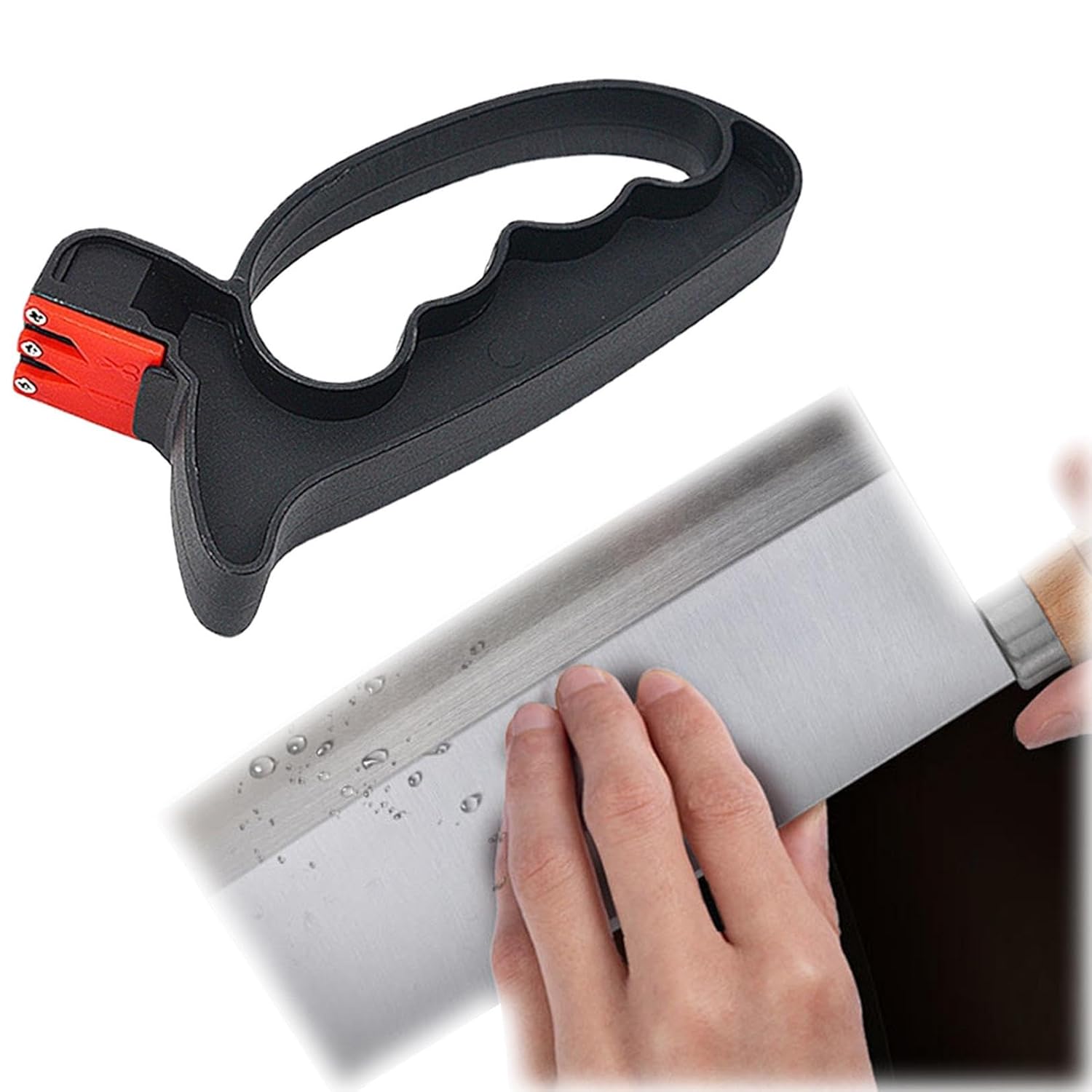Kitchen Knife Sharpener 4-in-1 Knife Sharpener Multifunctional Kitchen Knife Sharpening Tool Restoration and Polishing of Blades for All