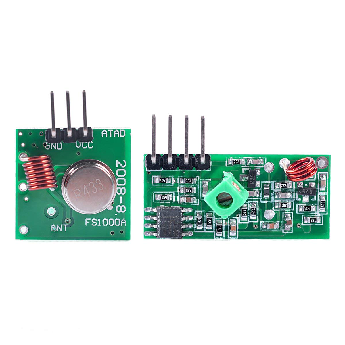 433 MHz Sender-Empfänger-Set, 5 Paare, Superregenerativ, OOK, 500 M Reichweite, 3-12V, Für Alarmanlagen & Arduino