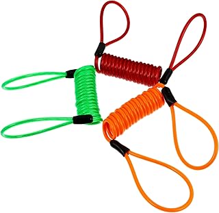 GRIRIW Reminder Lock Wire 3pcs Reminder Rope Disc Brake Lock Cable Alarm Disc Lock Wire Plastic Motorcycle Brake Bike Reminder Wire Anti Lock Wire Security Lock Cable
