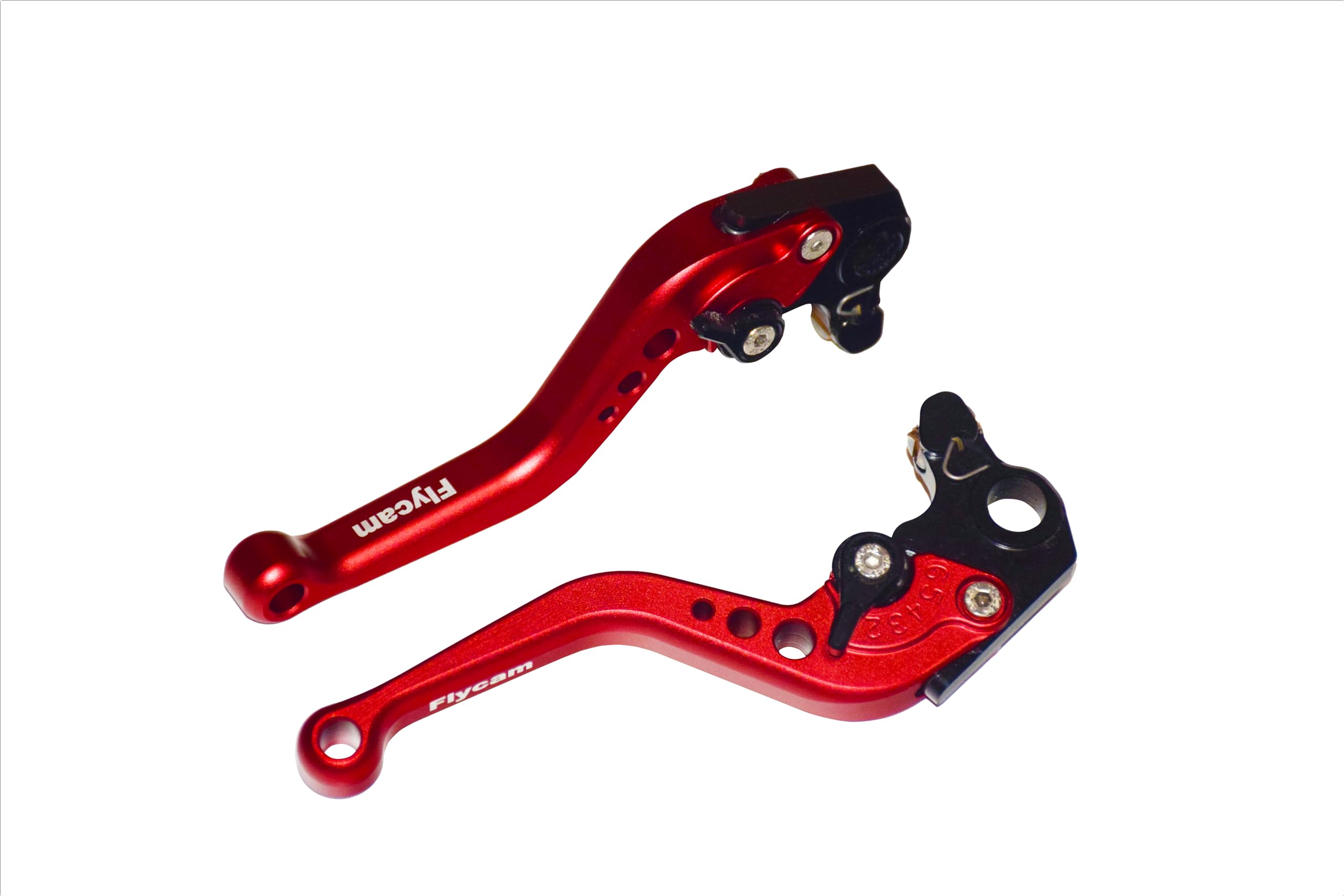 YJS Motocicletta Breve Leve Freno e Frizione CNC Leva Alluminio Regolabile Compatibile con DUCATI Monster 695 796 696 ST4S Monster 620 Hypermotard Mts 400 PWL020