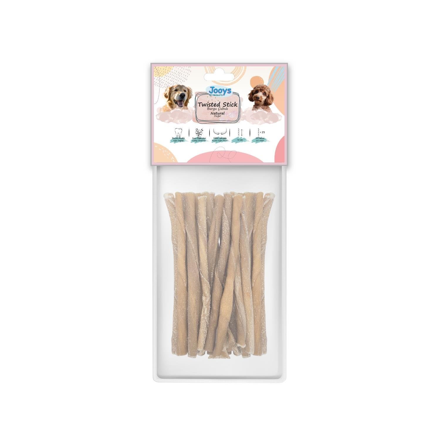 Doğal Burgu Çubuk 12 cm 25'li