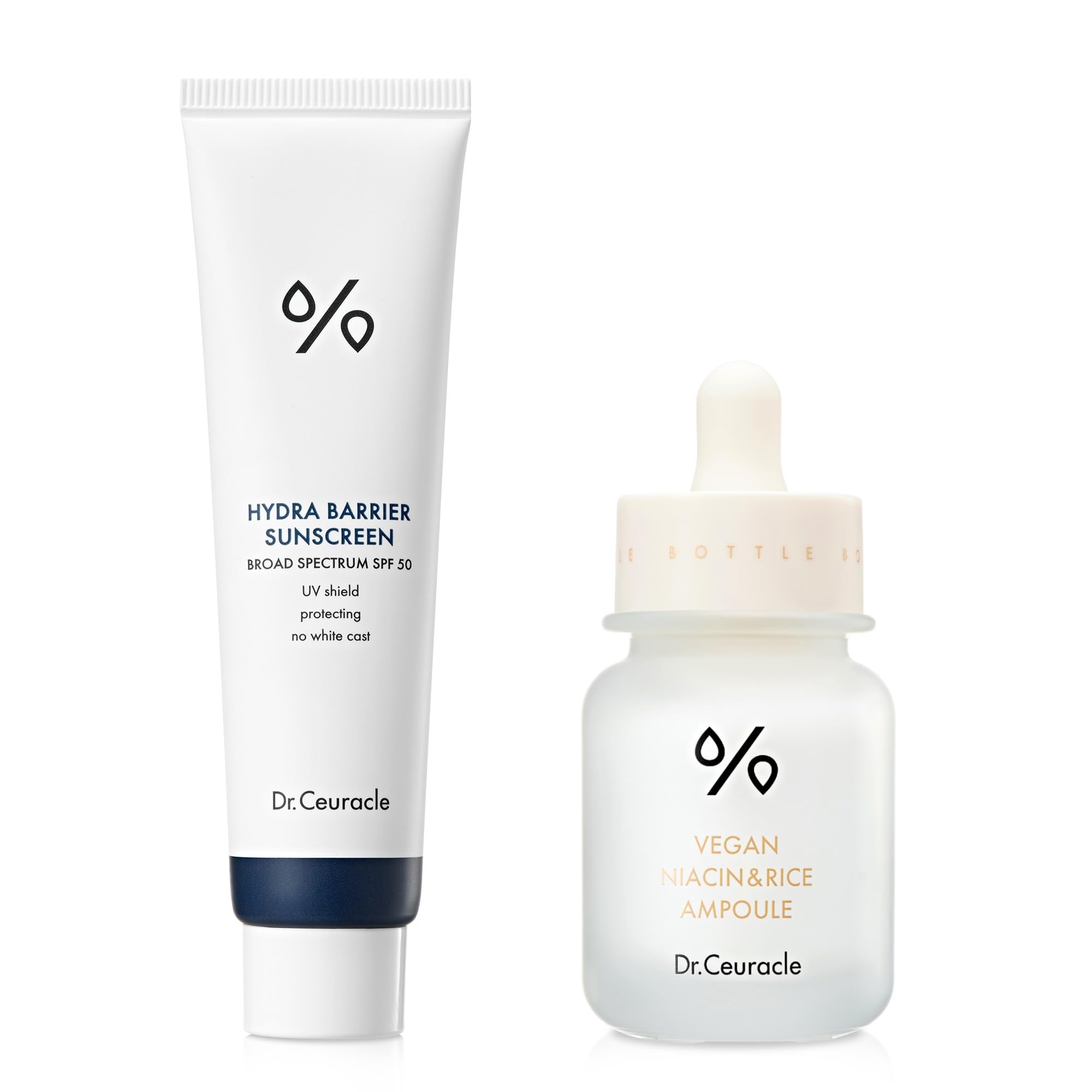 Dr.Ceuracle | Hydra Barrier Sunscreen + Vegan Niacin & Rice Ampoule