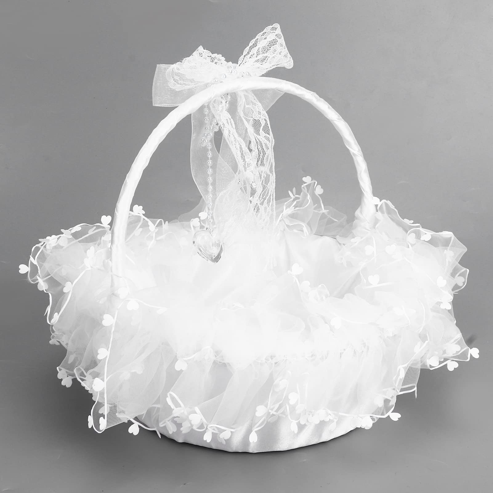 FUTUREORYY Blumenkorb Für Blumenmädchen - Romantisch Mit Spitze