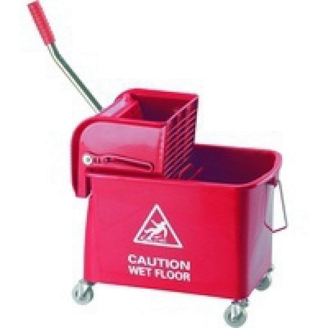 Mobile Mop Bucket and Wringer 20 Litre Red 101248 RD