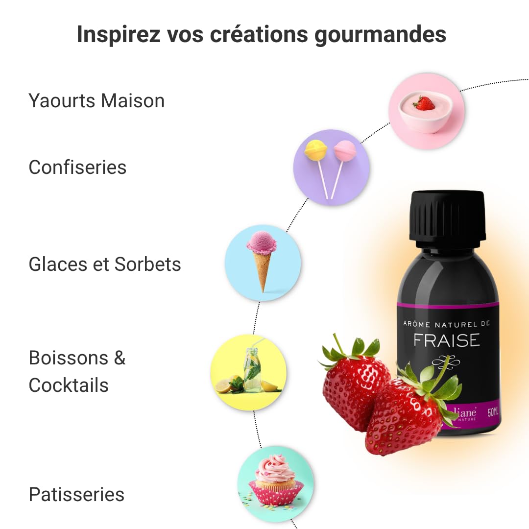 Aroma alimentare naturale alla fragola, 1000 ml