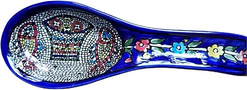 Miniatura 1 de Bluenoemi - Cuchara de cerámica armenia para regalo de pescado con mosaico, regalo