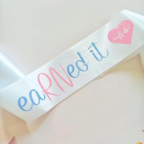 Miniatura 4 de Magnusson's Garden Banda de fiesta de graduación de enfermera, Earned It RN Regalo de graduado de la escuela de enfermería para ella, banda de clase