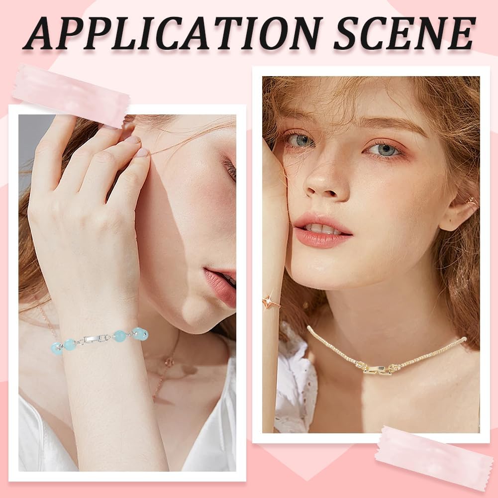 SUNNYCLUE 1 Box 18Pcs Fold Over Clasp Necklace Bracelet Extender Gold Silver Small Fastener Extension Foldover Clasps for Jewelry Making Accessories Necklaces Bracelets Women DIY Crafts Supplies - Image 5