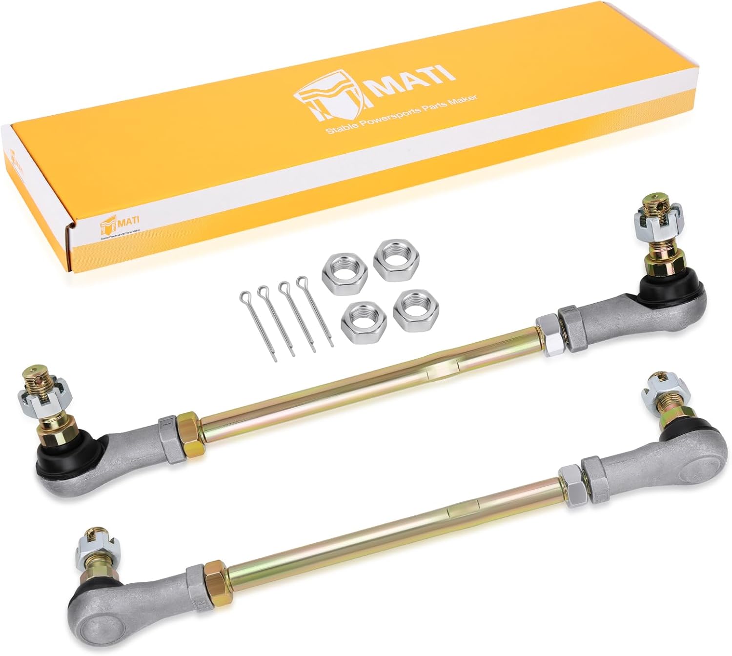M MATI Tie Rod Ends Assy Left&Right for Yamaha Big bear 250 2007-2009 Bruin 250 2005-2006 Bear Tracker 250 1999-2004 1P0-23831-00-00 37S-23841-00-00 4S2-23845-00-00