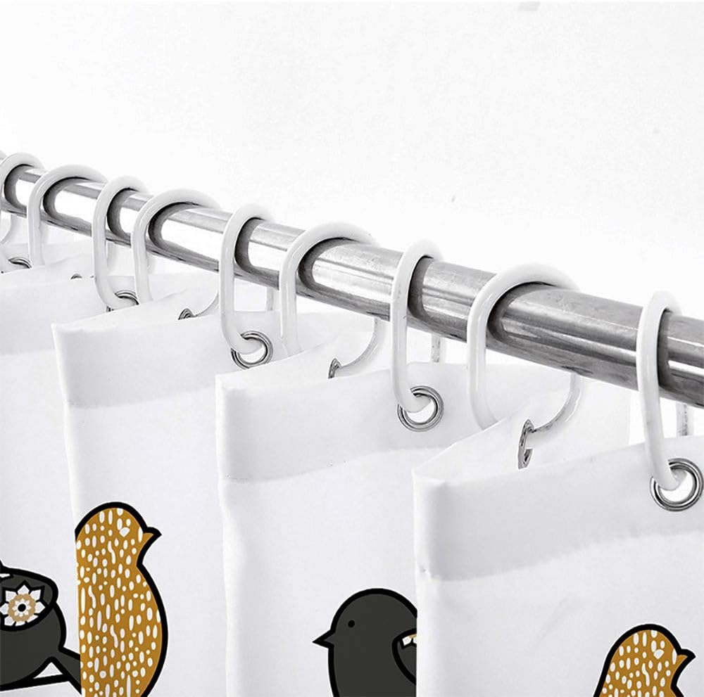 JAWO Fall Decor Shower Curtain for Bathroom, Golden Autumn Forest Farm House Natural Leaves Profession Waterproof Polyester Fabric Bath Curtains Decor with 12PCS Hooks 72X84 Inches