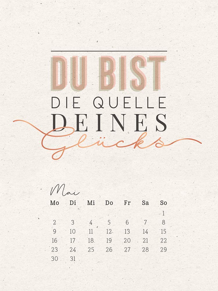 Tischkalender 2022 "Wunder": Kalender mit Holzaufsteller