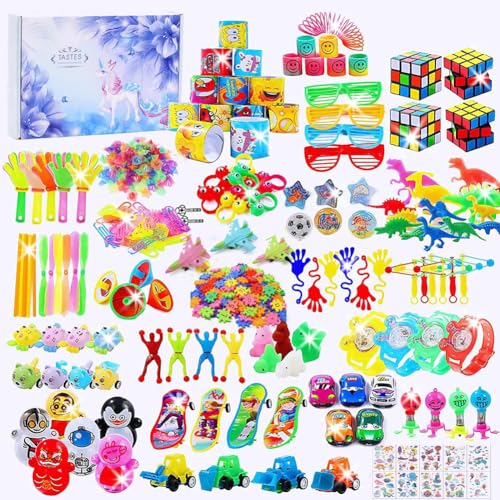 300 PCS Party Favor for Kids Goodie Bags Stuffers, Prize Box Toys for School Classroom Bulk, Small Fidget Toys for Pinata Fillers, Treasure Chest Toy for Carnival Prizes, Birthday Gifts for Boys Girls