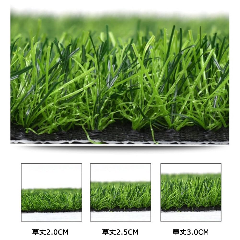 Amazon.co.jp: 人工芝 ロール 2m×10m 芝丈20mm 高密度 コンポジット