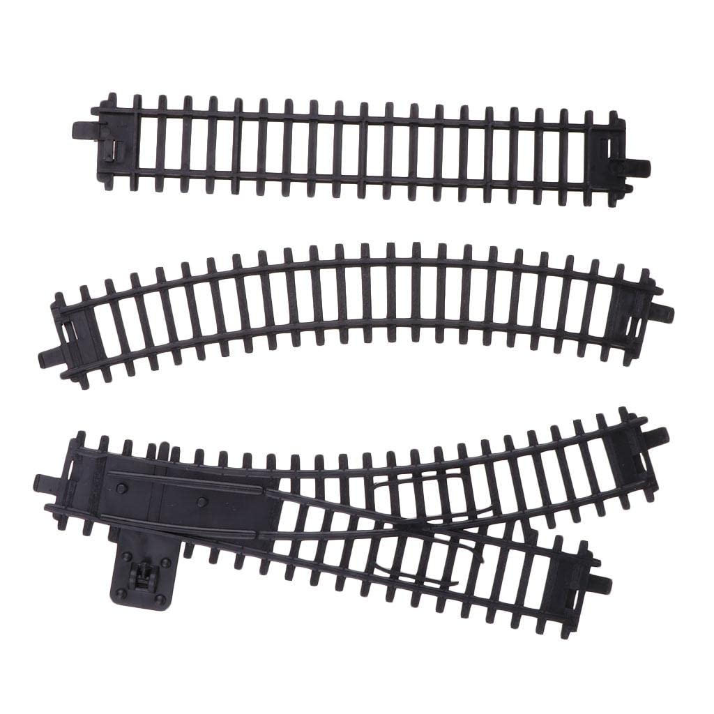 SYDL 1/87 HO Plastic Model Railroad Train Toy Scenery Layout Straight/Curve Track| Track| Model Railroads & Trains-image-28