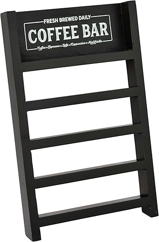 Miniatura 7 de PERFNIQUE Soporte para tazas K, soporte para cápsulas de café de granja, escalera de madera K-Cup para mostrador, organizador de almacenamiento