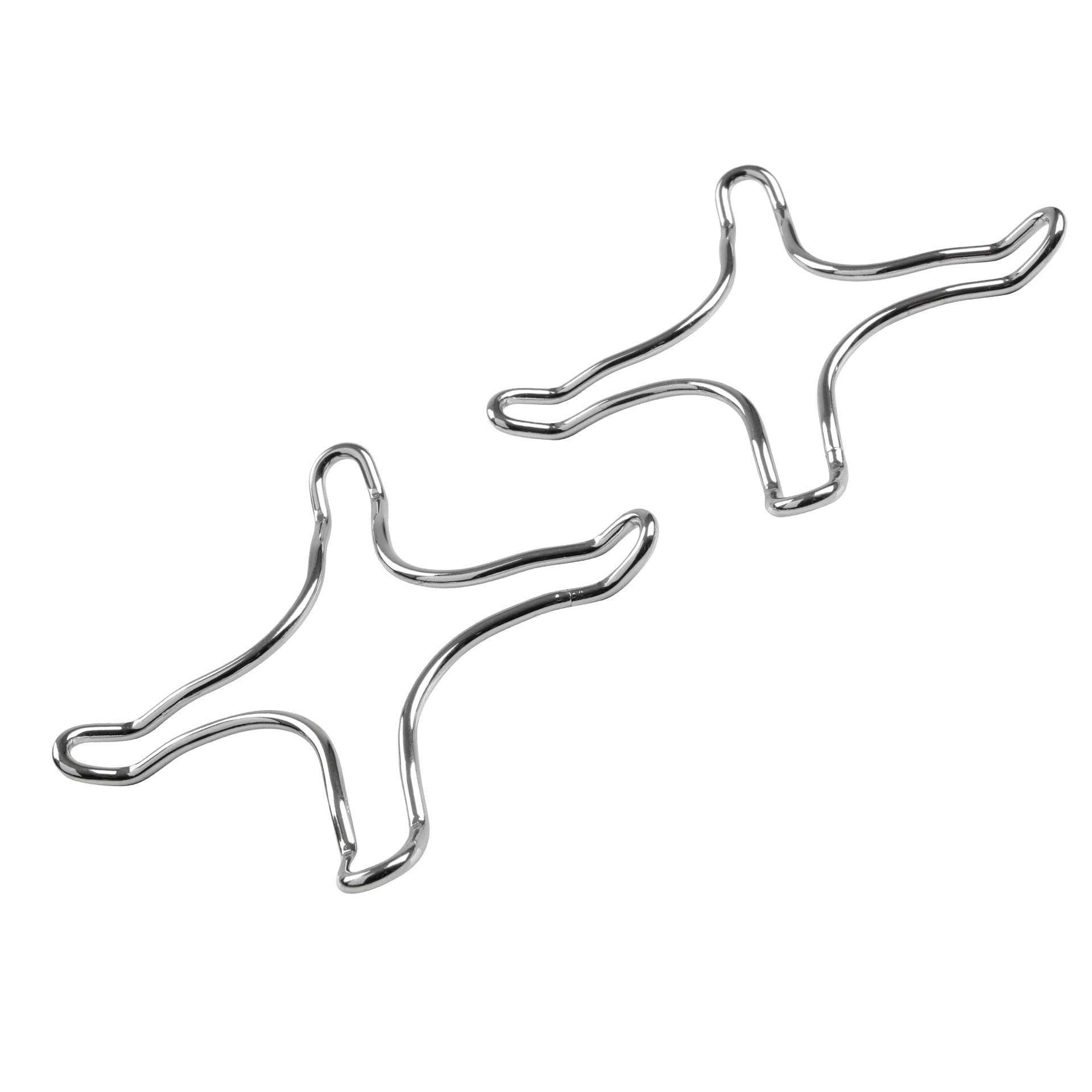 Fackelmann Riduttori universali per fornelli a gas, set 2 pezzi, per padelle, pentolini, caffettiere, materiale in ferro cromato, dimensioni 12 x 12 cm