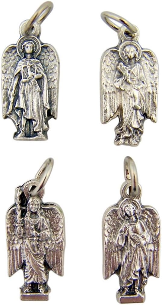 Needzo Religious Gifts Silver Tone Set of The 4 Archangels