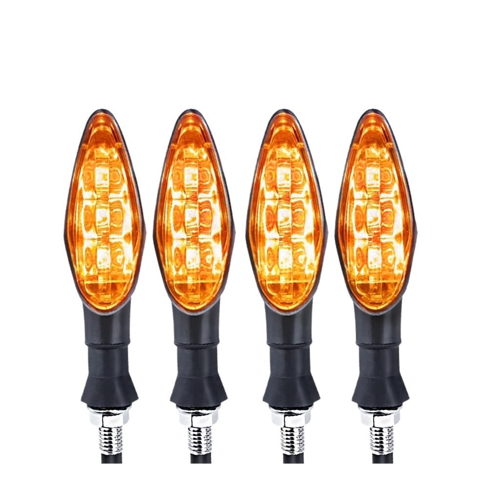 LED Clignotants 4 Pièces/ensemble 12V Universel LED Moto Clignotant Étanche Clignotant Indicateur Clignotant Lampe Moto Moto Accessoires